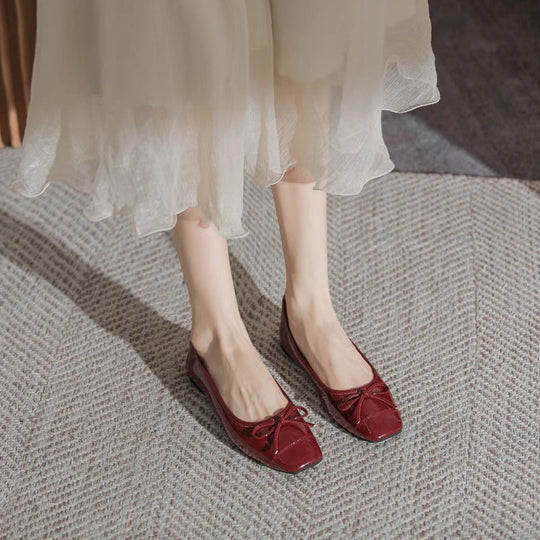 Damen Ballerinas mit elegantem Schleifen-Design und komfortablem Fußbett
