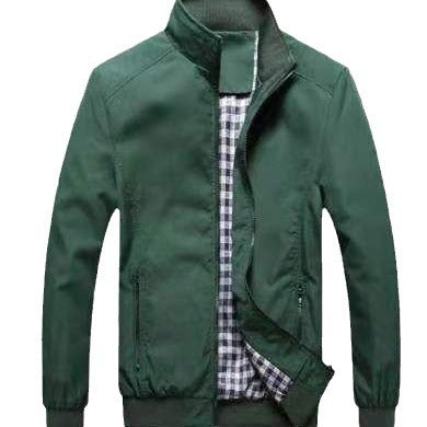 Herren Leichter Harrington-Blouson mit Stehkragen und kariertem Innenfutter Nord Taschen