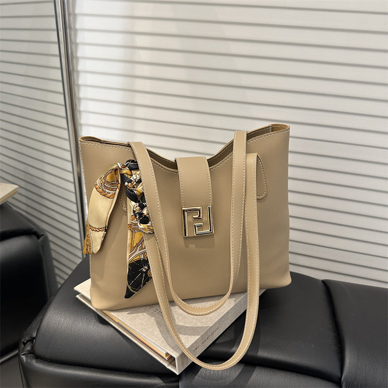 Damen Handtasche mit elegantem Knotenverschluss und modischem Halstuch Nord Taschen