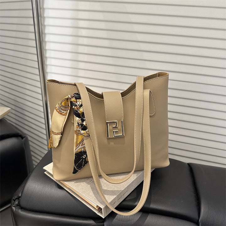 Damen Handtasche mit elegantem Knotenverschluss und modischem Halstuch Nord Taschen