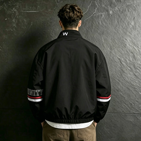 Herren Sportliche Übergangsjacke mit hohem Kragen und Reißverschluss Nord Taschen 1788241955