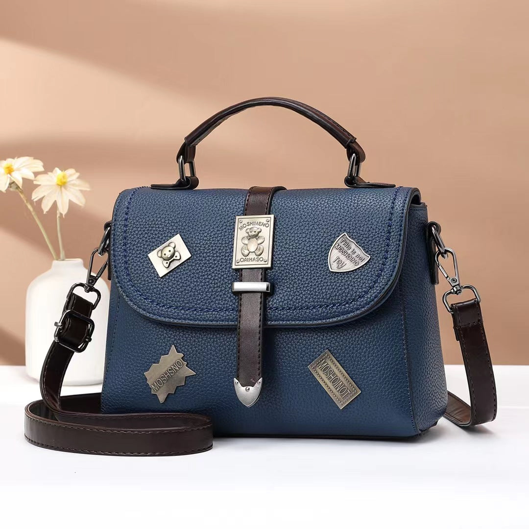 Damen Handtasche mit einzigartigen Badges Nord Taschen