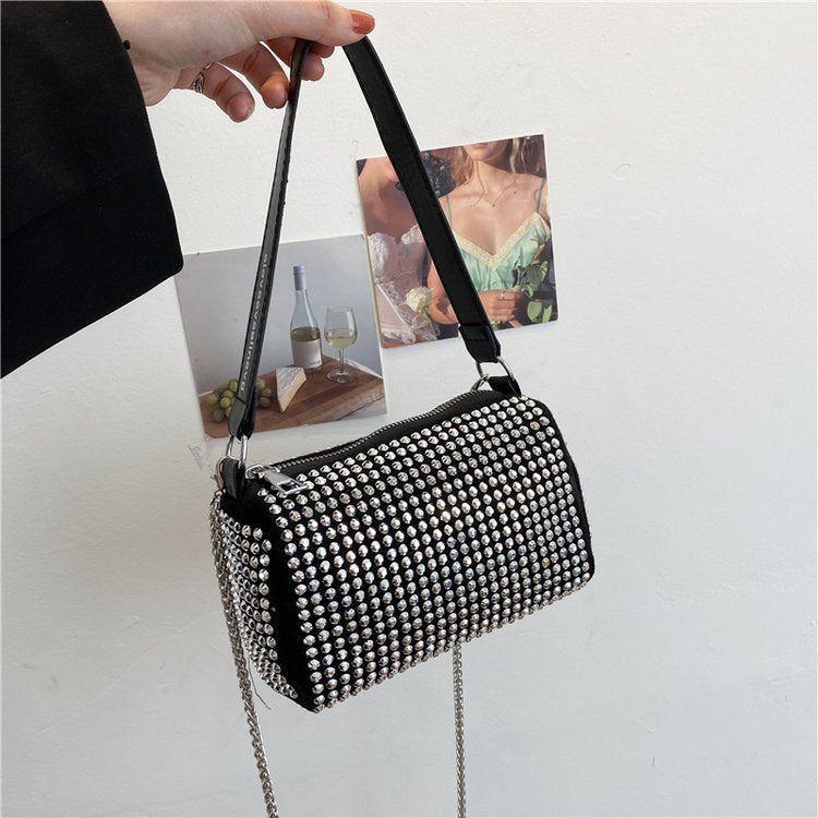Damen glamouröse Abendtasche mit Strasssteinverzierungen Nord Taschen
