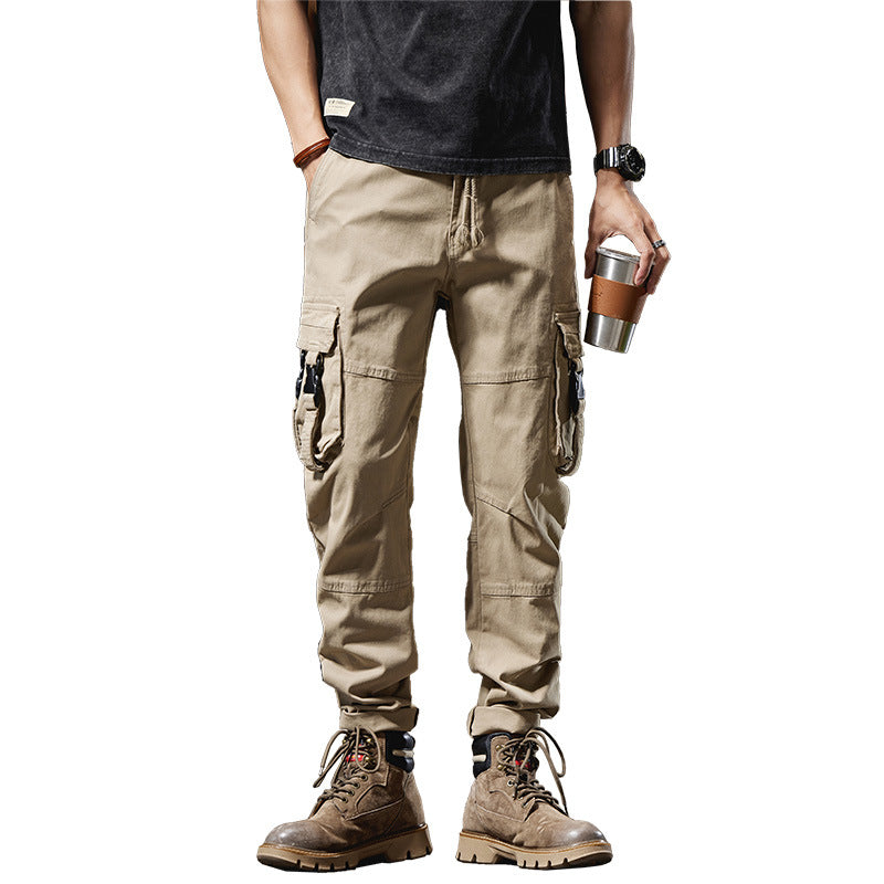 Herren Taktische Utility-Cargo-Hose mit verstärkten Kniepatches, Multifunktionstaschen und Kordelbund Nord Taschen