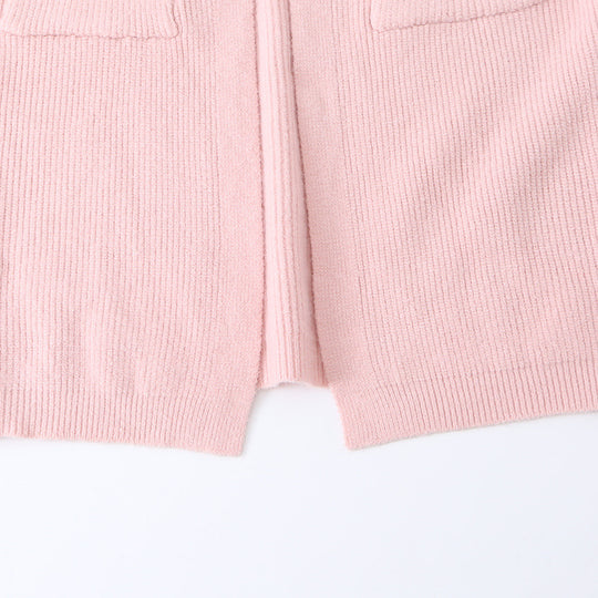 Damen Langer Oversize Strickcardigan mit aufgesetzten Taschen Nord Taschen
