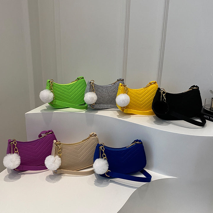 Damen Schultertasche mit elegantem geflochtenem Design Nord Taschen