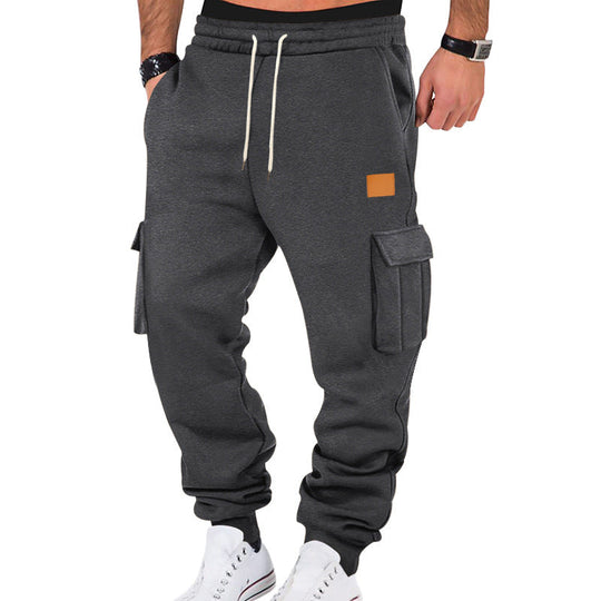 Herren Cargo-Sweatpants mit praktischen Seitentaschen und elastischem Bund