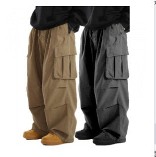 Herren Baggy-Cargo-Hose mit übergroßer Passform, elastischem Tunnelzugbund & mehrfachen Klappfächern Nord Taschen