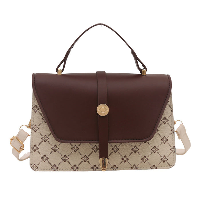 Damen Umhängetasche mit modernem Klappenverschluss und praktischem Handgriff Nord Taschen