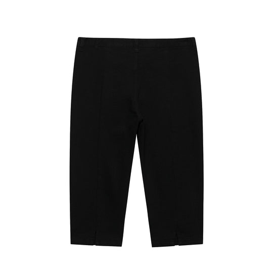 Damen Kurzgeschnittene Slim-Fit knöchellange Stoffhose mit Reißverschlusstaschen Nord Taschen