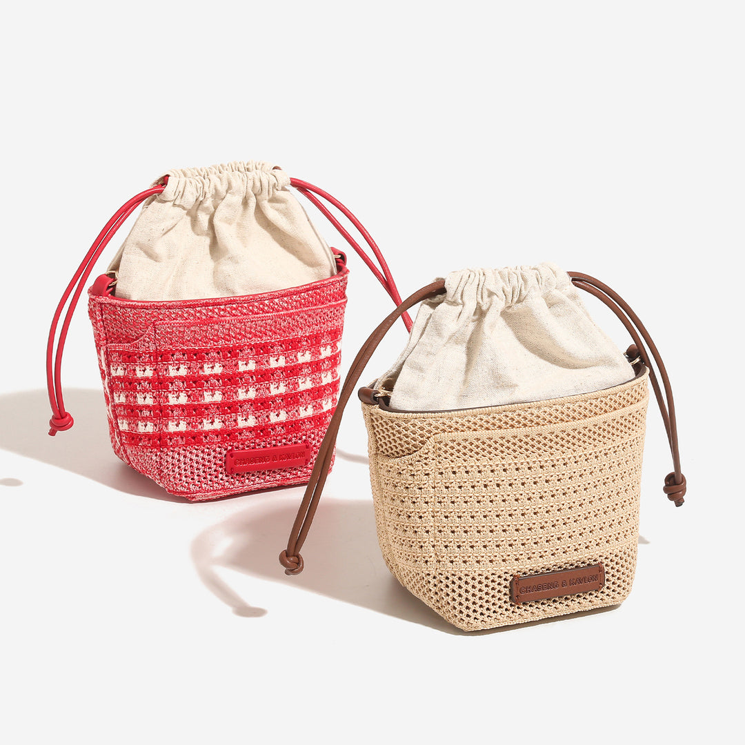 Damen modische Tasche mit elegantem Kordelzug Nord Taschen