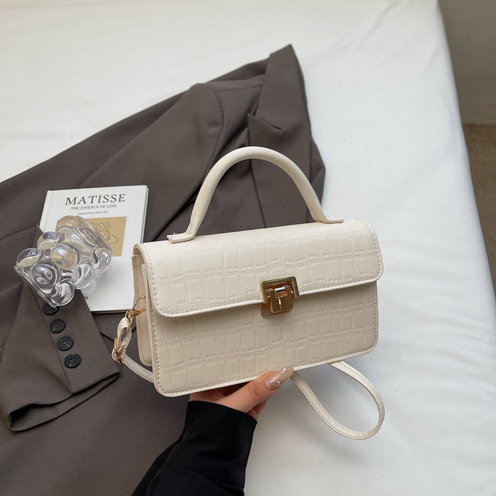 Damen elegante Umhängetasche mit verzierten Krokoprägedetails Nord Taschen