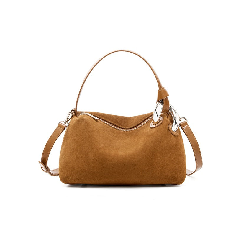 Damen Hobo-Tasche mit elegantem Wildleder und verstellbarem Schultergurt Nord Taschen