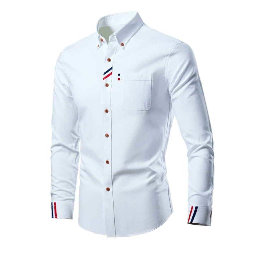 Herren Elegantes Hemd mit kontrastierenden Akzenten