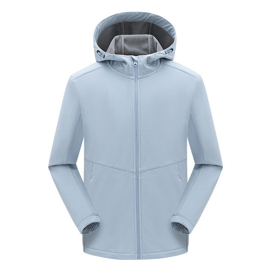Herren technische Softshelljacke mit fleecegefütterter Kapuze und elastischem Stretchschnitt Nord Taschen
