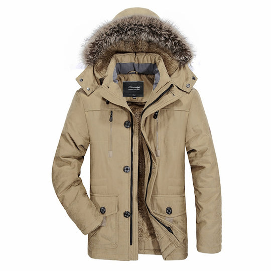 Herren Warm gefütterte Jacke Nord Taschen