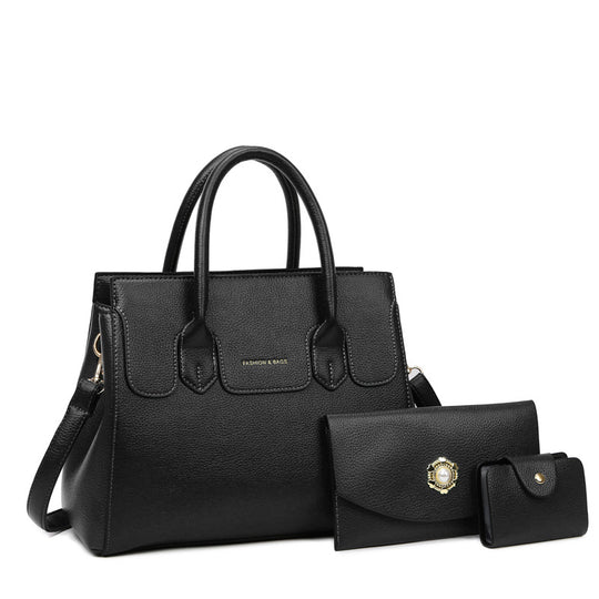 Damen elegante Handtasche mit praktischer Fächerausstattung Nord Taschen