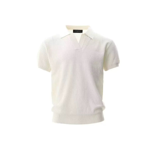 Herren Modisches Strickpoloshirt mit V-Ausschnitt Nord Taschen