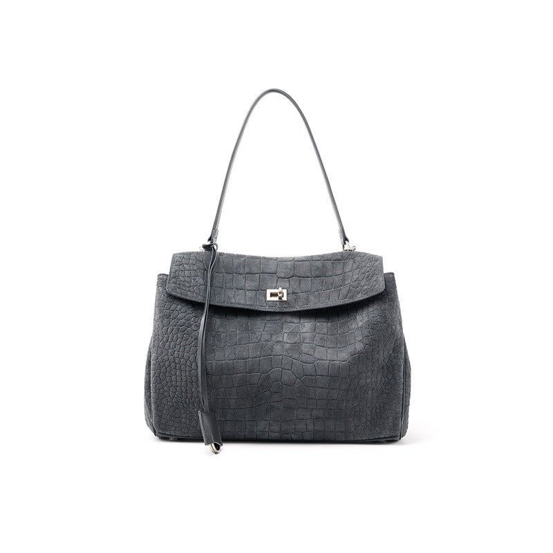 Damen-Handtasche aus elegantem Krokodilleder mit verstellbarem Tragegurt Nord Taschen