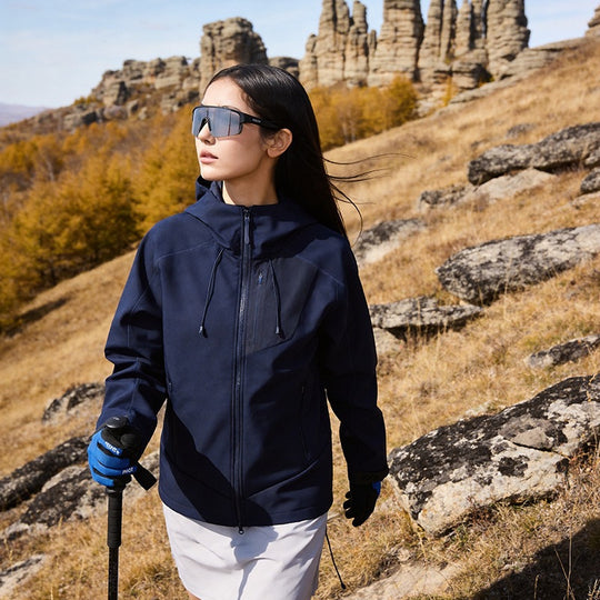 Unisex Softshell Outdoorjacke mit Kapuze, winddicht und elastisch Nord Taschen