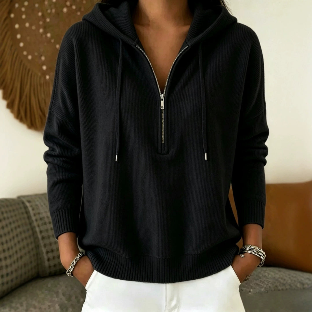 Damen Bequemer Kapuzenpullover Nord Taschen