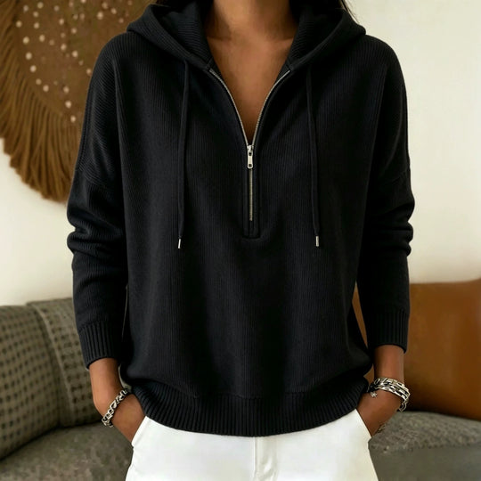 Damen Bequemer Kapuzenpullover Nord Taschen