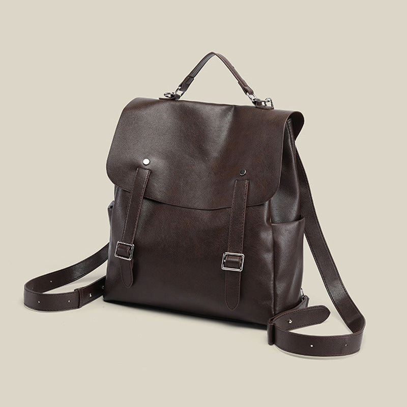 Damen Rucksack aus hochwertigem Kunstleder mit praktischem Überschlag Nord Taschen