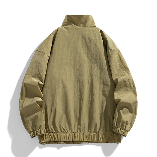 Herren Leichte technische Utility-Übergangsjacke mit Stehkragen und Multifunktionstaschen Nord Taschen