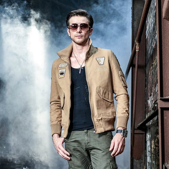 Herren Militärische Utility-Jacke Nord Taschen