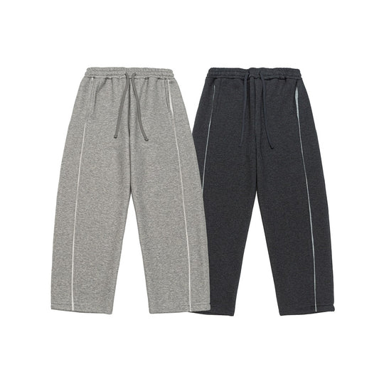 Damen Relaxed-Fit Culotte-Sweathose mit hohem Gummibund und Kontrastpaspel Nord Taschen