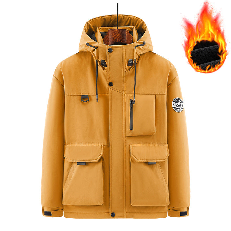 Herren Technischer Thermo-Parka mit Microfleece-Innenfutter und Utility-Taschen Nord Taschen