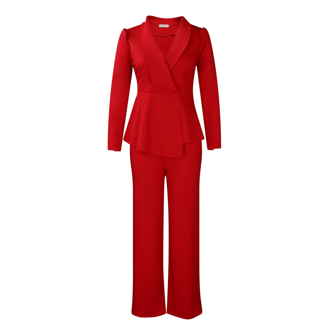 Damen Elegantes Blazer-Hosen-Set