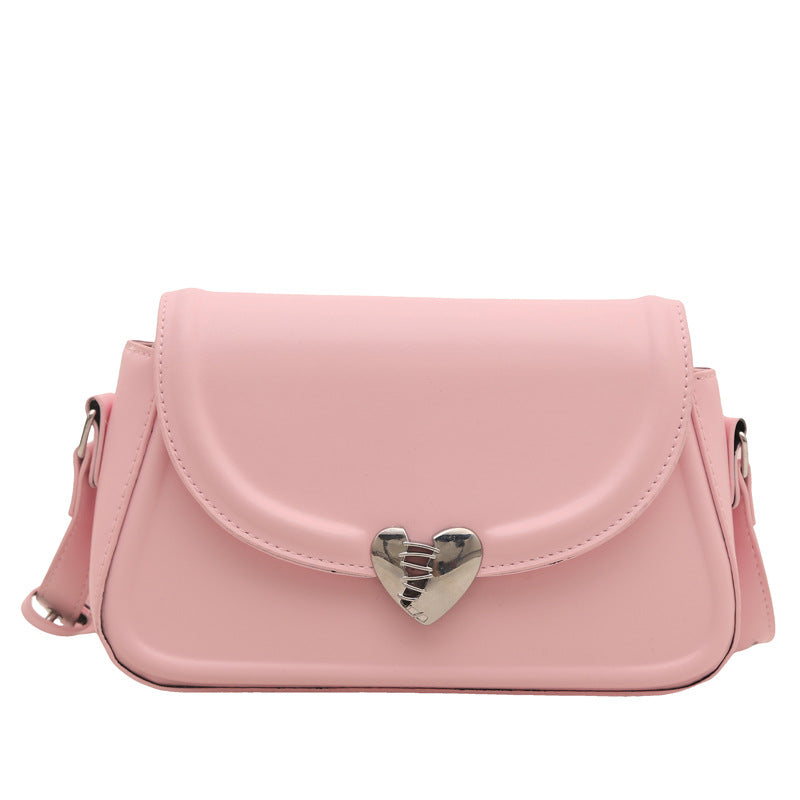 Damen Crossbody Tasche mit Herzen-Verschluss Nord Taschen
