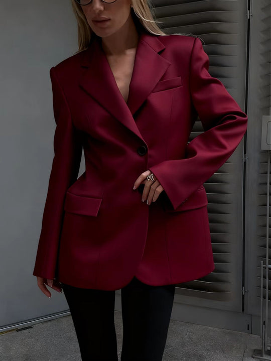 Damen Stilvoller Oversize-Blazer Nord Taschen