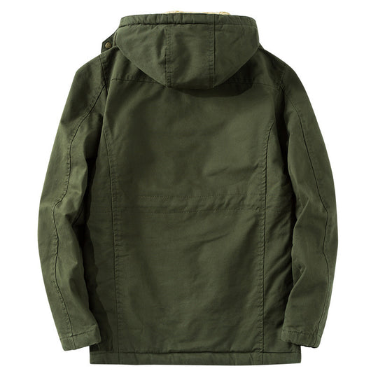 Herren Outdoor-Parka im Field-Style mit Teddyfutter und Utility-Taschen Nord Taschen