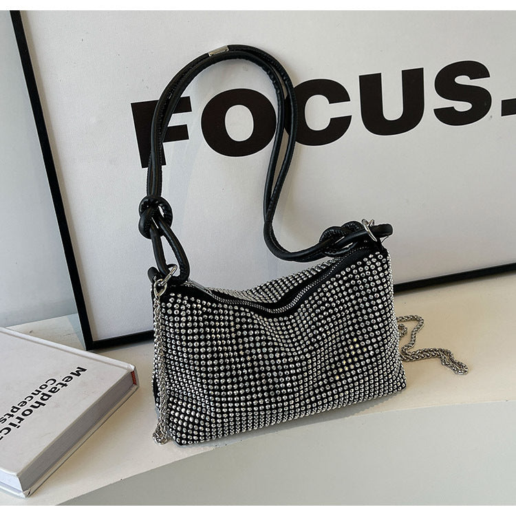 Damen Glamouröse Handtasche mit funkelnden Strassverzierungen Nord Taschen