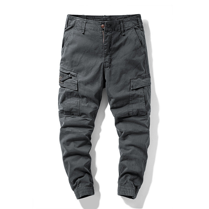 Herren robuste Cargo-Joggerhose mit elastischem Saum und Mehrfachtaschen Nord Taschen