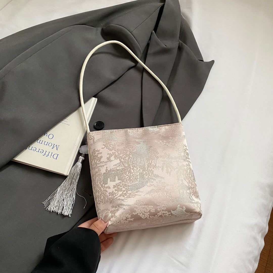 Damen Umhängetasche mit buntem Schmetterlingsdesign Nord Taschen