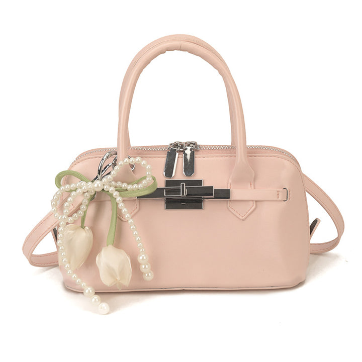 Damen modische Handtasche mit blumiger Schmuckverzierung Nord Taschen