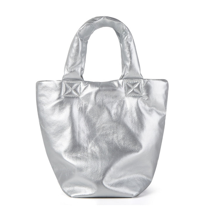 Damen Handtasche aus geschmeidigem Kunstleder mit einzigartigem Faltendesign Nord Taschen