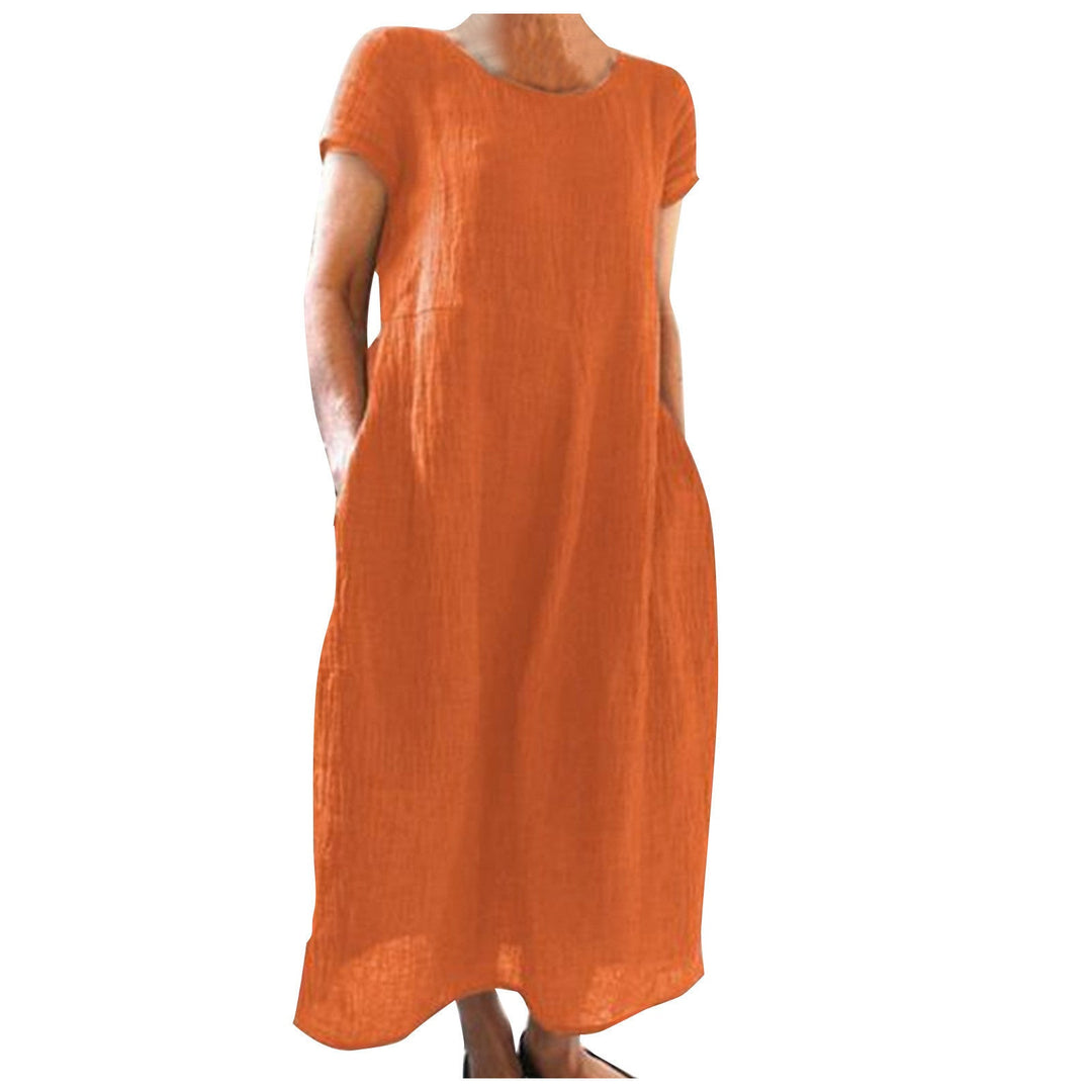 Damen Langarm Sommerkleid Nord Taschen