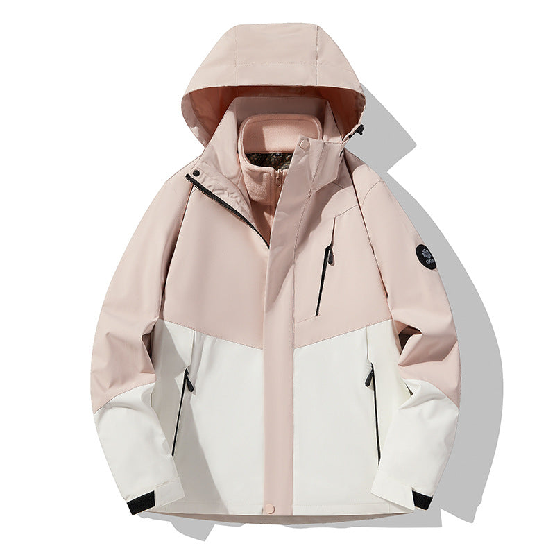 Herren Dreifach kombinierbare Funktionsjacke mit abnehmbarer Steppweste Nord Taschen