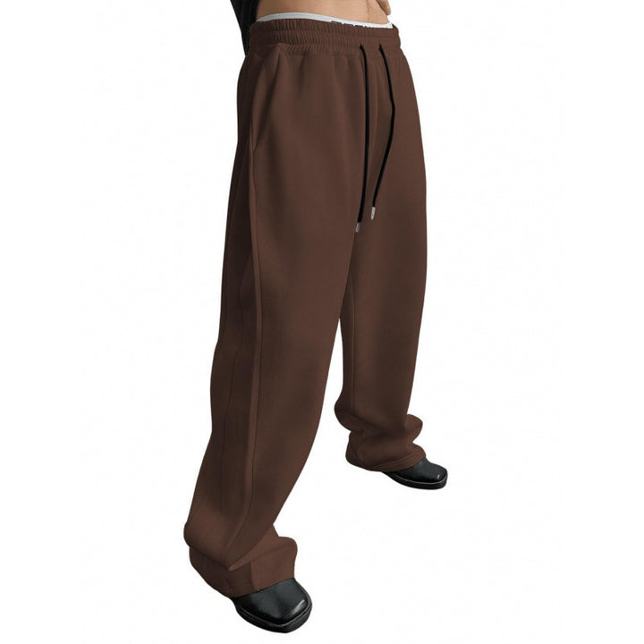 Damen weite Oversize Jogginghose mit tiefem Schritt, elastischem Bund und Kordelzug Nord Taschen