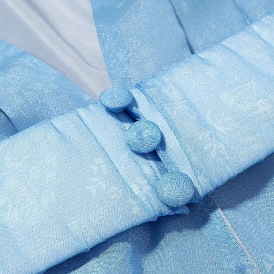 Damen Kurzes Satinkleid mit tiefem V-Ausschnitt, Taillengürtel und gestuften Volants Nord Taschen