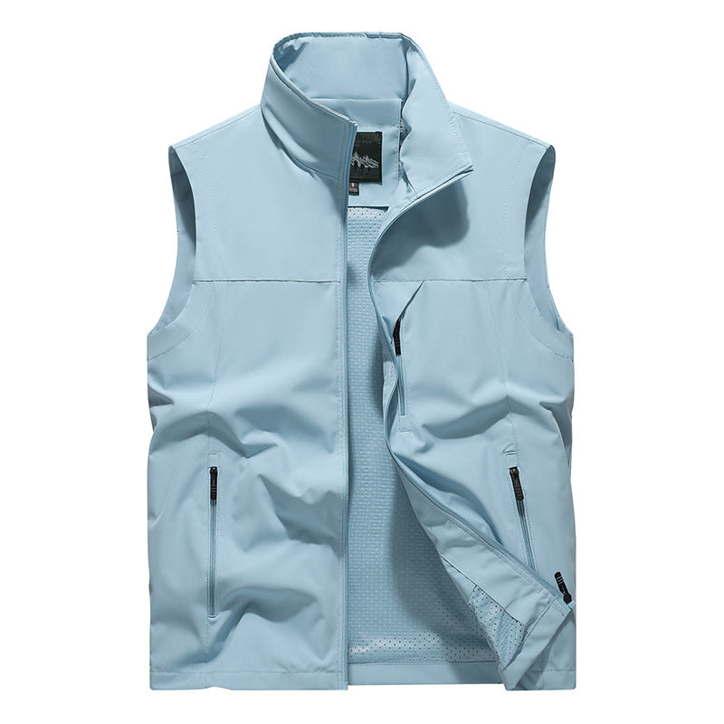 Herren Softshell-Outdoorweste mit winddichter Mikrofaserschale, Mesh-Innenfutter und Reißverschlusstaschen Nord Taschen