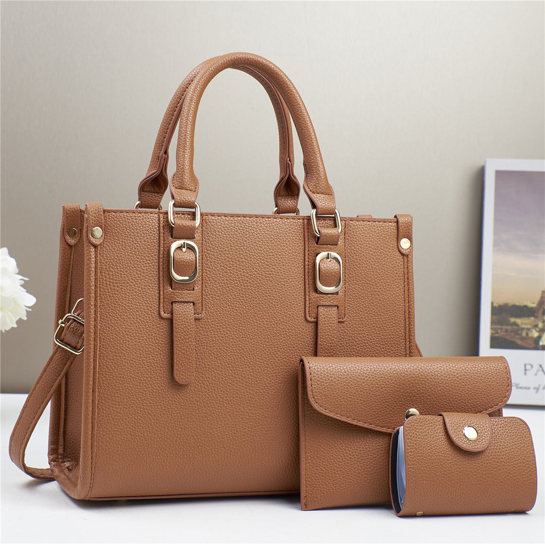 Damen elegante Handtasche mit abnehmbarer Mini-Clutch Nord Taschen