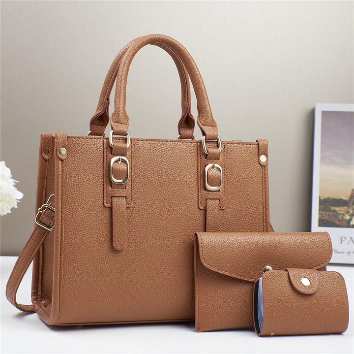 Damen elegante Handtasche mit abnehmbarer Mini-Clutch Nord Taschen