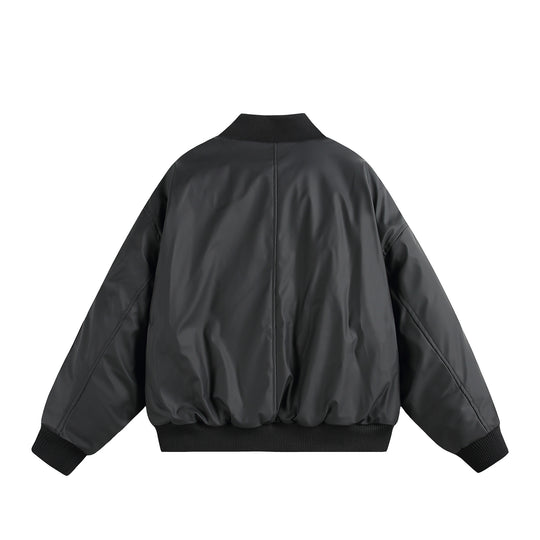 Unisex Kurz geschnittene Oversize-Pufferjacke mit Utility-Ärmeltasche und Rippenbündchen Nord Taschen