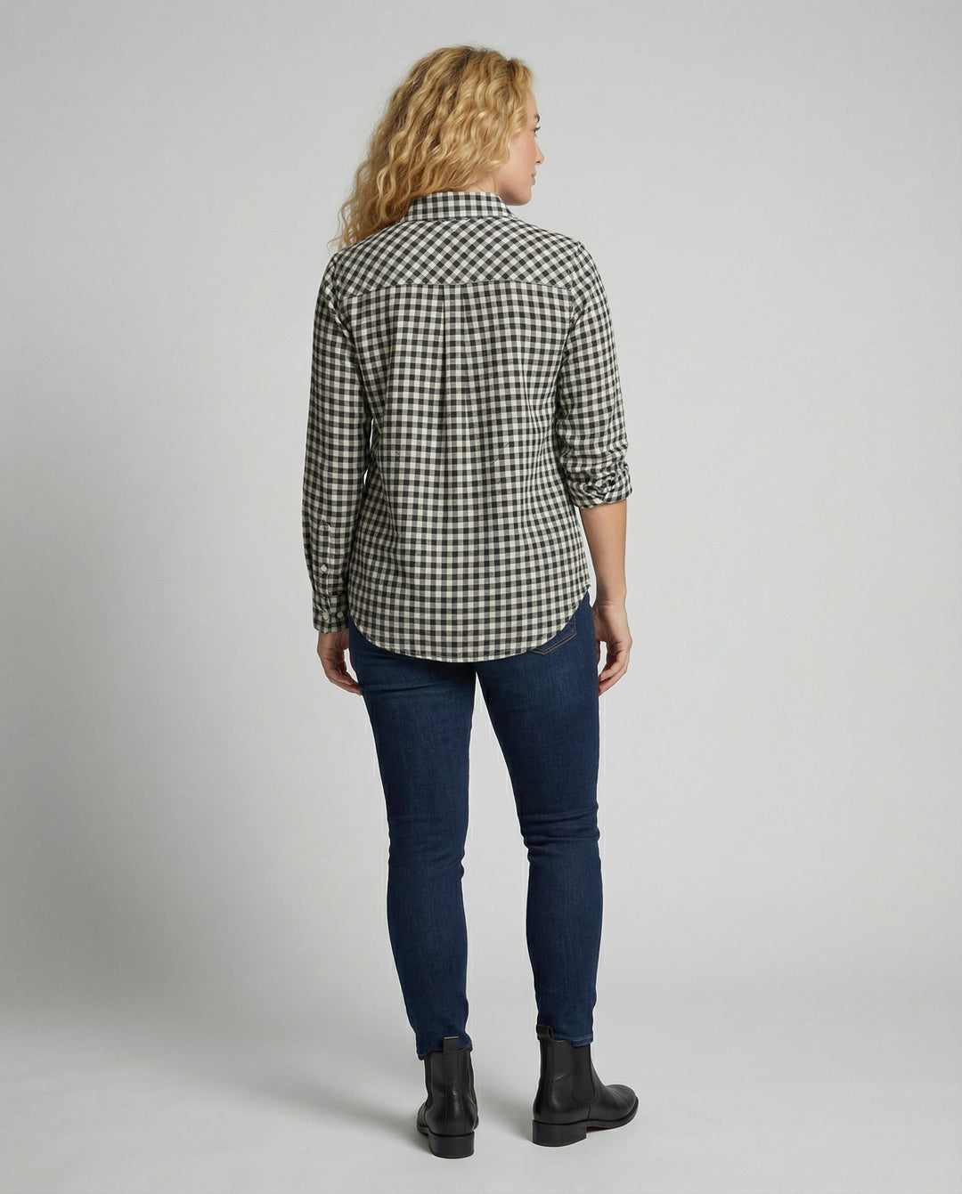 Damen Kariertes Hemd Oversize