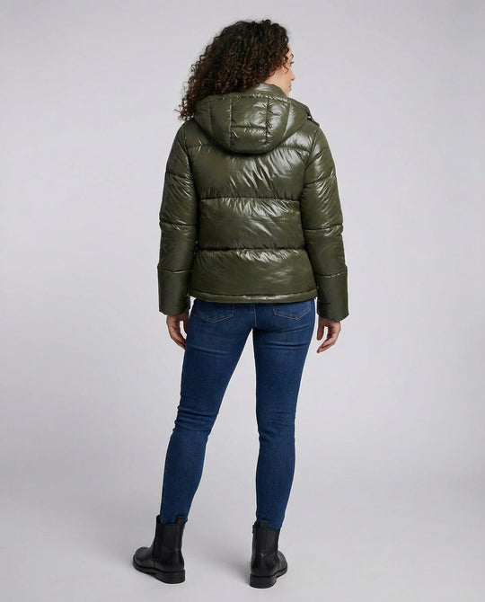 Damen Puffy Jacke Kapuze | Nord Taschen